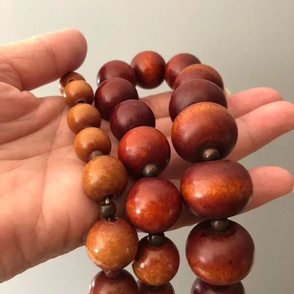 Real Victorian Heirloom Koa Necklace - Picture 12 of 15